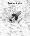 Close-up view of a 4Pc Beefy Golf Driver Screw Bolts Set Compatible With Taylormade M3 M4 M5 M6 SIM SIM 2 Stealth 2 Qi10 replacement bolt with size measurement.