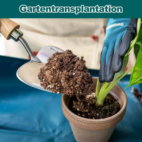 Oversized Garden Trowel With Sharp Stainless Steel Blade And Wood Handle For Transplanting Roots Digging And Potting In Indoor Or Outdoor Gardens A Rugged Rust Resistant Workhorse That Keeps Its Edge