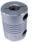Flexible Shaft Coupling One Quarter Inch By Three Eighths Inch D25 L30 Aluminum Rigid Coupler for CNC milling