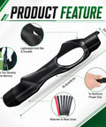 Golf Grip Trainer For Fixing Slices And Building Muscle Memory, Portable Swing Training Aid, product features diagram