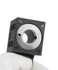 Close-up of 12V DC Solenoid Coil 16W with Dual Spade Connectors, designed for hydraulic power unit lift dump, EF1081 model