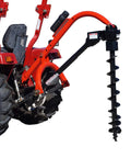 Pole-Star 650 3-Point Tractor Post Hole Digger With 6 Inch 9 Inch And 12 Inch Augers on Category 1 Hitch