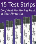 On The Go No Coding Blood Glucose Test Strips 15 Count Individually Wrapped For Easy Diabetes Testing Second Chance Sampling