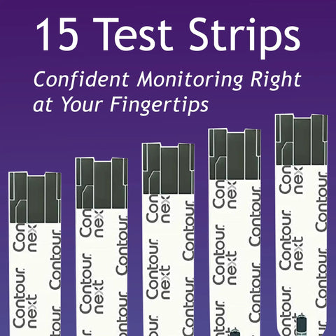 On The Go No Coding Blood Glucose Test Strips 15 Count Individually Wrapped For Easy Diabetes Testing Second Chance Sampling