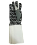 Dope Style Fencing Glove With Padded Amara Leather And Real Leather For Foil Epee And Saber Silicoated Palm Neoprene Back 350N Cuff Grey XS