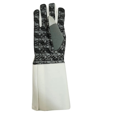 Dope Style Fencing Glove With Padded Amara Leather And Real Leather For Foil Epee And Saber Silicoated Palm Neoprene Back 350N Cuff Grey XS