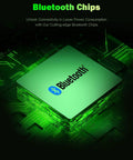 Close-up of a green Bluetooth chip demonstrating advanced technology for HiFi Computer Speakers For Desktop PC And Gaming Setup.