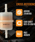 Fuel Filter 15 Micron Compatible With Kohler 24 050 10 24 050 02 S 24 050 13 24 050 13 S 24 050 13 S1 against engine