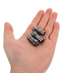 3 Piece Pro Grade 6mm Rotary Tool Collet Set Alloy Precision Clamping Chuck Adapter For Die Grinder Accessories Portable For Field Work And Fine Detailing Jewelry Engraving And Delicate Grinding Tasks in hand