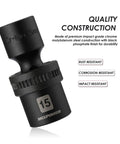 Single socket from Beefy Fifteen Piece Half Inch Drive Shallow Universal Impact Socket Set with Quality Construction features.