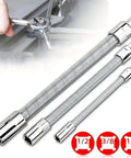 Flexible Extension Rod Set For Electric Wrenches And Drills Bendable Shaft Sleeve Multi Fit 1/4 3/8 1/2 Inch Drive Socket Extensions