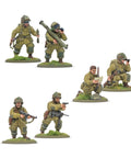 US Airborne D Day Platoon 28mm Miniatures For Bolt Action War Gaming Kit With 30 Plastic Infantry In M42 Jump Uniforms
