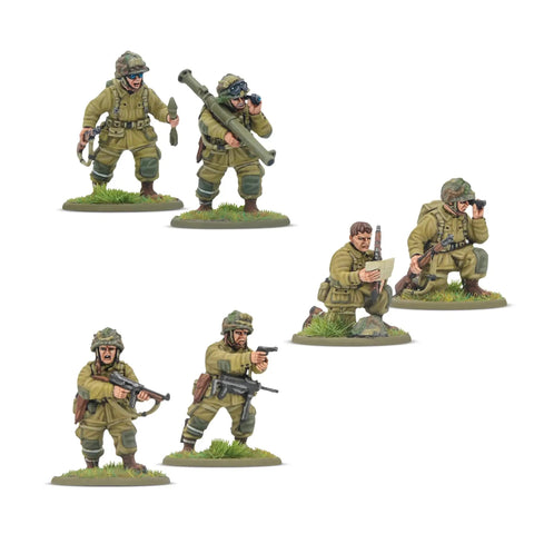 US Airborne D Day Platoon 28mm Miniatures For Bolt Action War Gaming Kit With 30 Plastic Infantry In M42 Jump Uniforms