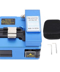 Pro Grade Fiber Optic Cutter With 0.6 Degree Angled Cut, 16 Cutting Points, 125 Micron Coating Diameter, Tungsten Steel Build, Blue