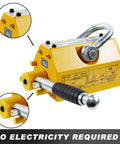 Yellow Lifting Magnet With Release 2200 Pound Capacity Neodymium Permanent Magnet Lifter For Hoist Shop And Crane Use close-up