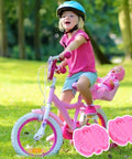 Pink bicycle with pair of nonslip kids bicycle pedals for safe comfortable rides durable wear resistant toddler tricycle pedal replacement