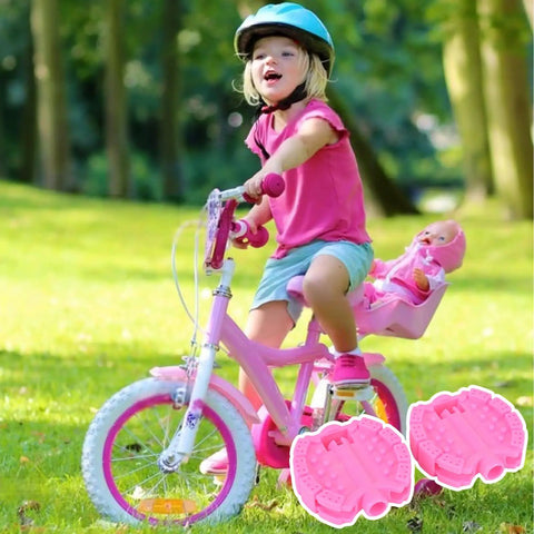 pink bicycle pedals Pair Of Nonslip Kids Bicycle Pedals
