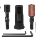 Three Piece Pro Grade Precision Power Carving Attachment Set with Mini Ball Gouge and Precision Barrel Carver for woodworkers