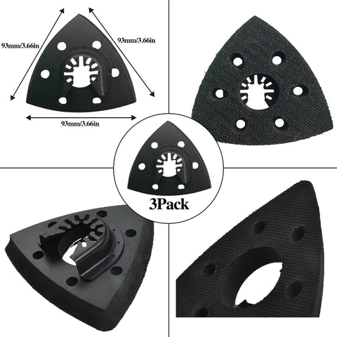 186Piece Oscillating Tool Sandpaper Kit With Detail Pads Triangle And Finger Sandpapers Pro Grade Abrasives Wide Grit Range
