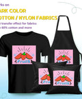 Image showing Dark Color T Shirts Heat Transfer Paper 11x17 Inch Pack Of 10 For Inkjet Printers on T-shirt, apron, pillows with fruit design.