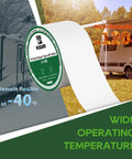 4 Inch By 50 Ft Roof Sealant Tape For RVs, Campers, Trailers And Boats, UV Resistant And Weatherproof Roofing Tape With Roller visible