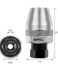 Broken Bolt Remover And Stud Extractor For One Quarter To One Half Inch Rounded Fasteners Rusted Or Painted Bolts, hexagonal flat design, side view