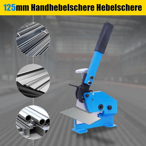 Heavy Duty Manual Metal Shear With Beefed Up Handle And Quick Adjust Clamp For Chomping Through Quarter Inch Steel Plate Round Bar And Flat Stock Legit Garage Workhorse Zero Plug Setup Rigged Tough For Real Builders And Backyard Shops Nationwide