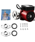 1/12 HP Single Phase Water Circulator Pump Replacement for Grundfos UP15-29SF with installation manual and hardware components.
