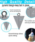 4 Oz Sinkers For Surf Fishing And Catfishing, Heavy Duty Lead Weights That Lock In On Rough Bottoms To Keep Bait From Drifting