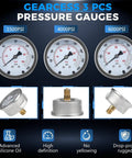 Upgraded Nitrogen Charging Kit With 3 Gauges 100 To 400 Bar 1500 To 6000 PSI For Fast Nitrogen Fill And Pressure Test.