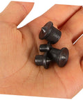 Eight Piece Dowel Transfer Pin Kit With Marker Center Points For Accurate Dowel Alignment in a hand close-up view