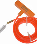 Dorman sunroof drain cleaning tool with orange handle and long orange cable ending in bristle brush universal fit