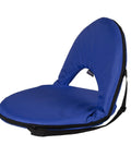 Go Anywhere Camping Chair With Padded Seat And Backrest Adjustable And Ultra Portable Lightweight Blue Alloy Steel Frame