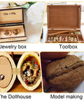 Small Brass Hinges Kit For Jewelry Boxes And Miniatures - 10x8mm Tiny Hinges in Gold and Silver used in various DIY projects including dollhouses and model making