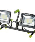 20,000 Lumen Dual Head LED Work Light with adjustable tripod, 9 ft cord, gig-ready shop lighting for construction and industrial projects