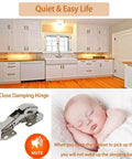 8 Pack Soft Close Hidden Cabinet Hinges For Frameless Doors 4 Inch Concealed Surface Mount With Built In Hydraulic Damping And Slow Close For Quiet Cabinets Rust Resistant Nickel Finish REDYA