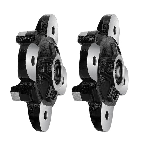 Front Wheel Hub Bearing Assembly For Ranger 1000 900 Diesel Hst Ev Xp Crew Fullsize Utv 2 Pack, black steel with silver highlights.