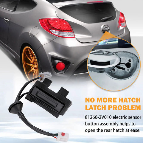 Hatch Release Button Trunk Latch Switch For 2012 2013 2014 2015 2016 2017 Hyundai Veloster 1.6L L4 with plug-in replacement