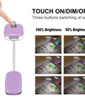 Touch dimming feature of Kids Clip On Reading Light 3 Pack Battery Operated Dimmable Lamp With 12 CR2016 Batteries Included