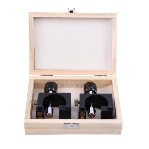 Pro Grade Adjustable Magnetic Planer Jointer Knife Vernier Setter Jig Gauge set in wooden box