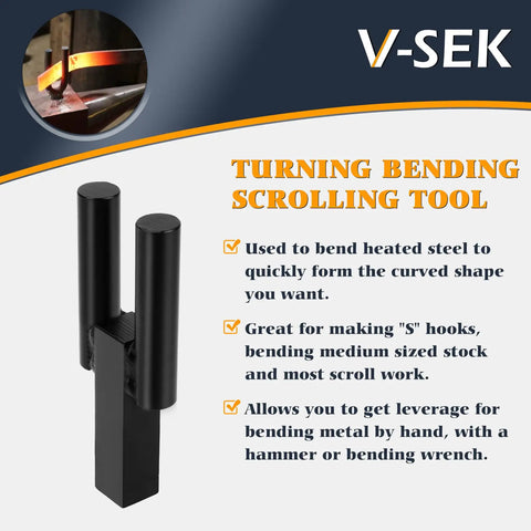 1 Inch Blacksmith Anvil Hardy Hole Tools Set With Hot Cut, Turning Bending Scrolling Kit, durable heavy duty steel tool
