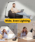 LED Architect Desk Lamp With Wireless Charger And Adjustable Swing Arm For Your Home Office, 32 Inch Tall Panel, versatile setup