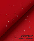 Bright Red Desk Pad 23.6 By 13.8 Inch PU Leather Non Slip Desk Mat For Laptop Mouse Keyboard Writing And Gaming Waterproof