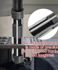 Adjustable Hand Reamer With Square End For Precise Hole Sizing 23-26mm And 29-32mm Range in action on metal plate