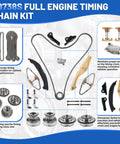 Ford Timing Chain Kit With VVT Cam Phaser And Variable Valve Timing Solenoid For Edge Expedition Explorer Flex Mustang Taurus Transit 3.7L 3.5L Replacement Kit AT4Z 6268 A Beefed Up Performance parts overview with chains, phasers, solenoids, and guides.