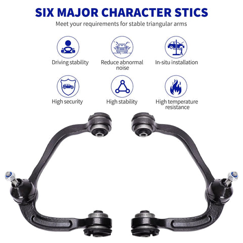 Two Piece Front Upper Control Arm With Ball Joints Suspension Kit For 2007 To 2022 Ford Expedition And 2005 To 2020 Ford F 150