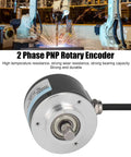 Beefy Two Phase Incremental Rotary Encoder with PNP output DC 5 to 24 Volt lightweight 50 mm outer diameter for robotics