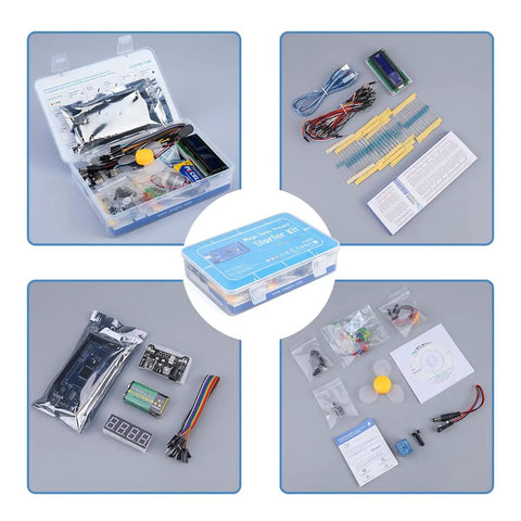 Mega R3 2560 Arduino Compatible Starter Kit With USB Cable Complete Component Pack Beginner Projects And PDF Tutorial Guide Plug And Play Setup For Hands On Makers And Learning Electronics, plastic storage box with parts