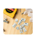 24 Piece M6x15mm Barrel Nut Cross Dowels Slotted Nut Hardware Replacement Kit for Bunk Beds Headboards Chairs