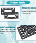 Front License Plate Mounting Bracket With Hardware And Zip Ties Universal Vehicle Tag Frame Cover Kit ABS plastic